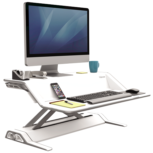 Lotus™ Sit-Stand Workstation - White