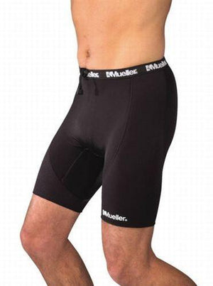 Mueller Compression Shorts With Breathable Panel